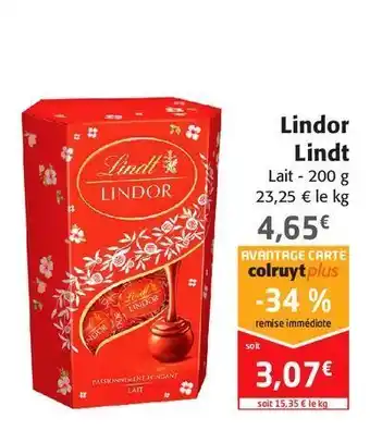 Colruyt Lindor lindt offre