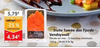 Colruyt Truite fumée des fjords vendsyssell offre