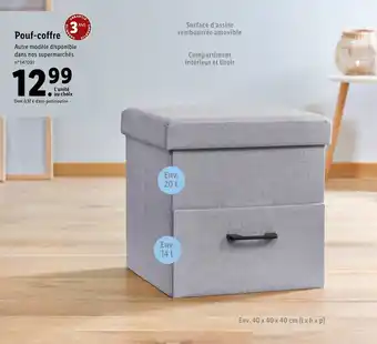 Lidl Pouf-coffre offre