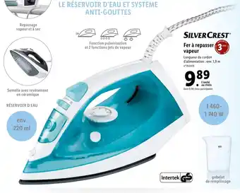 Lidl Fer à repasser vapeur offre