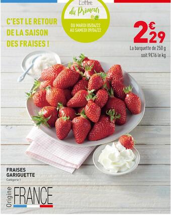 Fraises gariguette