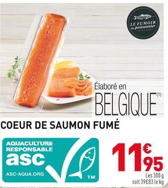 Coeur de saumon fumé