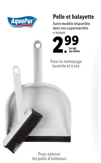 Lidl Pelle et balayette offre