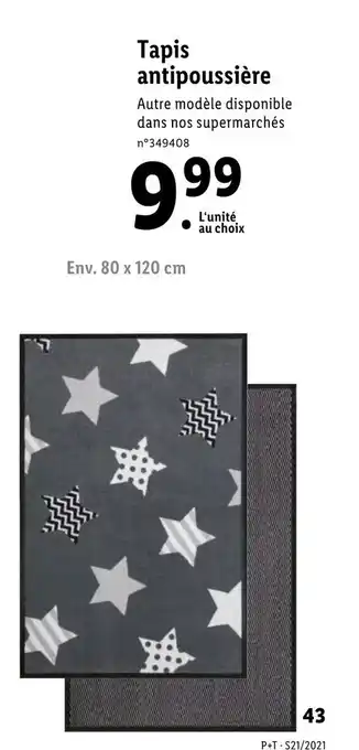 Lidl Tapis antipoussière offre