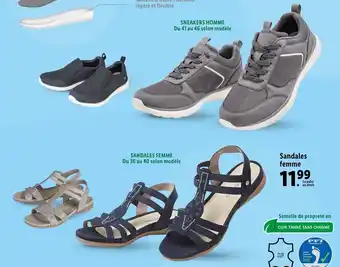 Lidl Sandales femme offre