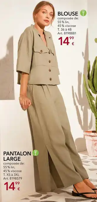 Takko Blouse ou pantalon large offre