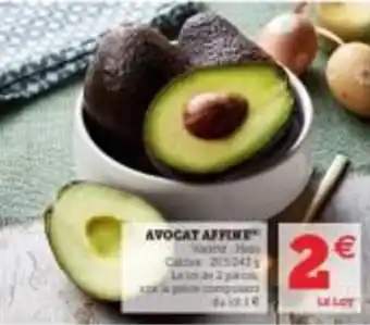 Super U Avocat affine offre