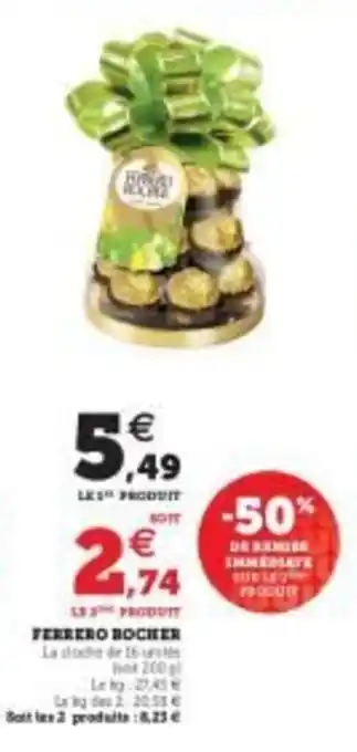 Super U Ferrero rocher offre