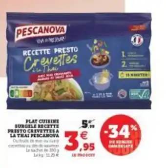 Super U Plat cuisine surgele recette offre