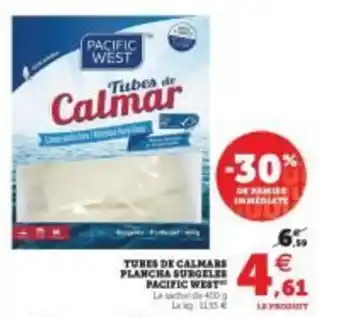 Super U Tures de calmars plancha surgeles offre
