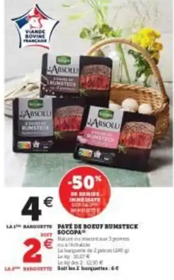 U Express Pavé de boeuf rumstick socopa offre