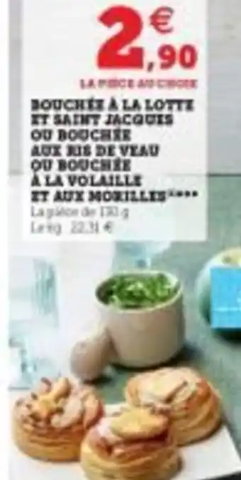 U Express Bouchée a la lotte et saint jacques ou bouchée offre