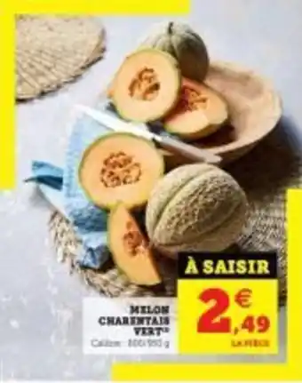 Melon charentain vert