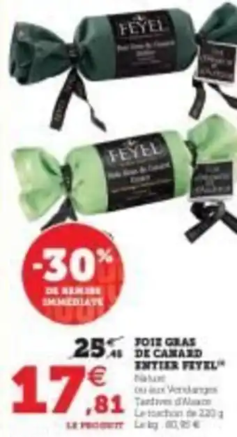 U Express Foie gras de canard entier feyel offre