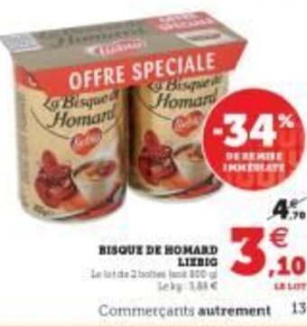Bisque de homard liebig