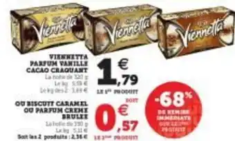 U Express Viennetta parfum vanille cacao craquant offre