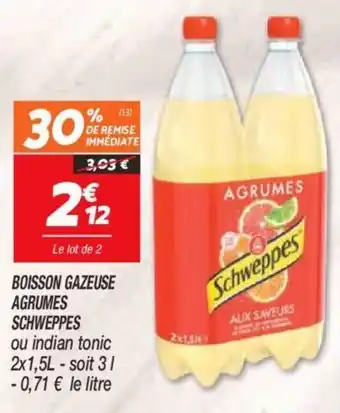 Netto Boisson gazeuse agrumes schweppes offre