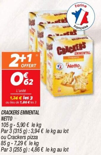 Netto Crackers emmental netto offre