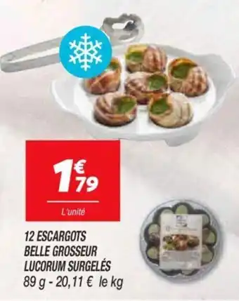 Netto 12 Escagrots belle grosseur lucorum surgelés offre