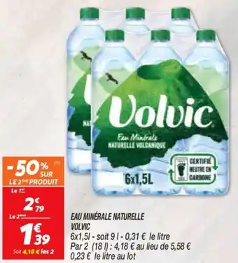 Netto Eau Minérale naturelle volvic offre