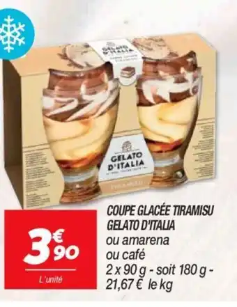 Coupe glacée tiramisu gelato d'italia