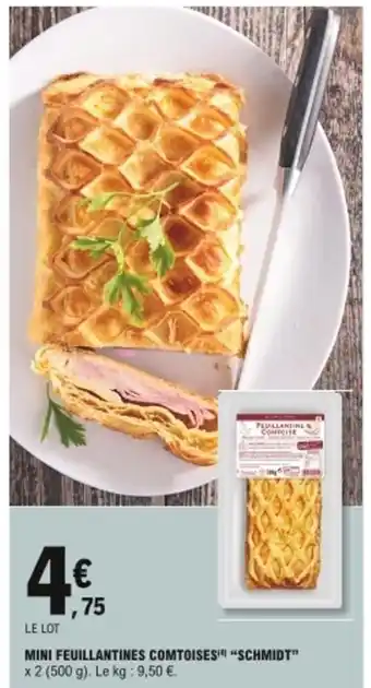 Mini feuillantines comtoises Schmidt