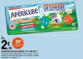 E.Leclerc Apéricube édition limitée 20% Mat.Gr offre