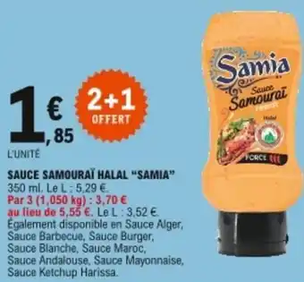E.Leclerc Sauce samourai hala Samia offre