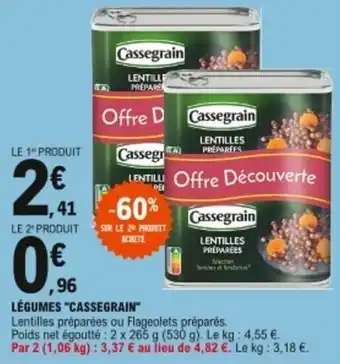 E.Leclerc Légumes Cassegrain offre