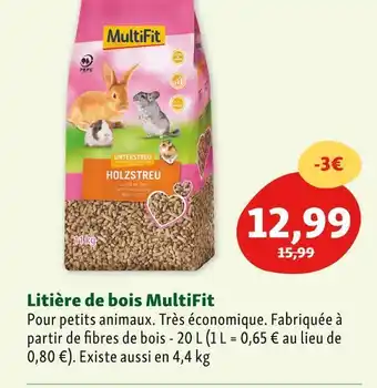 Maxi Zoo Multifit litière de bois offre