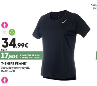 Sport 2000 T-shirt femme offre