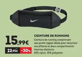 Sport 2000 Ceinture de running offre