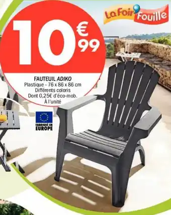 La Foir'Fouille Fauteuil adiko offre