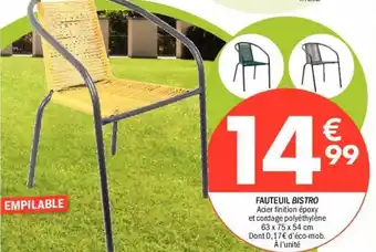 La Foir'Fouille Fauteuil bistro offre