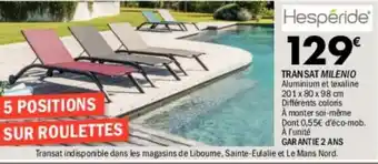 La Foir'Fouille Transat milenio offre
