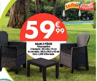 La Foir'Fouille Salon 3 pièces offre
