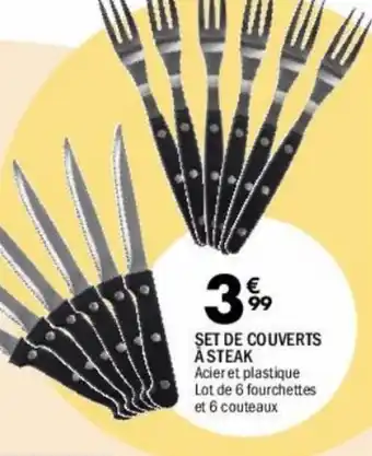 Set de couverts Ă steak