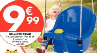 La Foir'Fouille Balançoire enfant offre