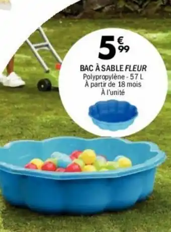 La Foir'Fouille Bac à sable fleur offre