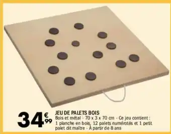 La Foir'Fouille Jeu de palets bois offre