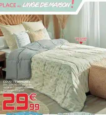 Gifi Couette imprimée offre