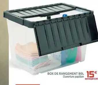 Gifi Box de rangement 80L offre