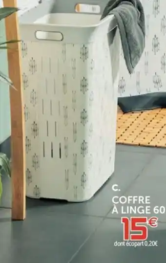 Gifi Coffre à linge 60L offre