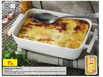 Intermarché Hyper Parmentier De Bœuf offre