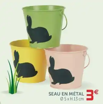 Gifi Seau en métal offre