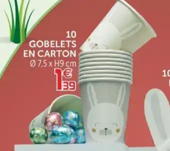 Gifi 10 Gobelets en carton offre