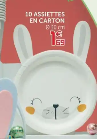 Gifi 10 Assiettes en carton offre
