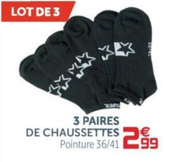Gifi 3 Paires de Chaussettes offre