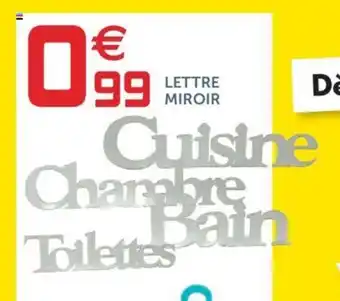 Gifi Lettre Miroir offre