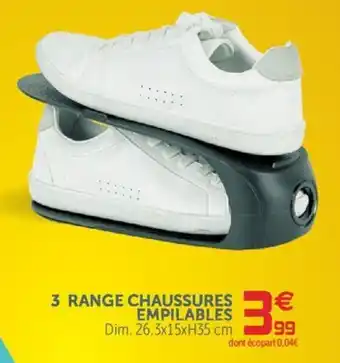 Gifi 3 Range Chaussures offre